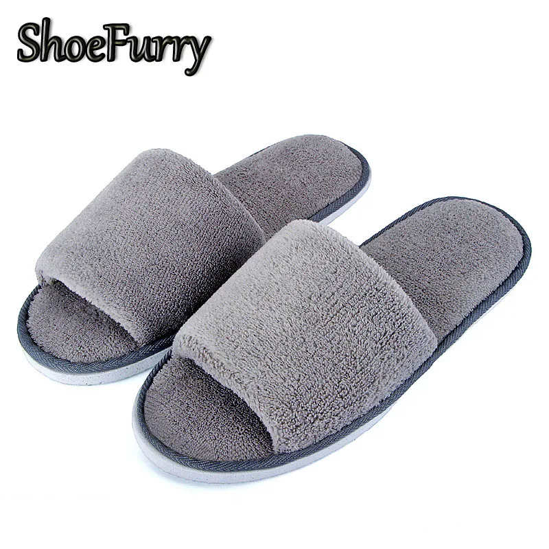 Женские меховые сандалии ShoeFurry повседневная домашняя обувь на плоской подошве