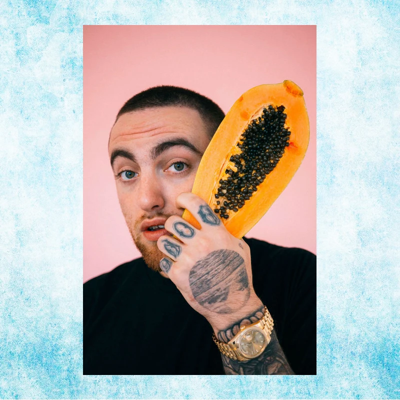 Настенная картина Mac Miller рэп печать на шелковом холсте постер 13x20 24x36 дюймов для