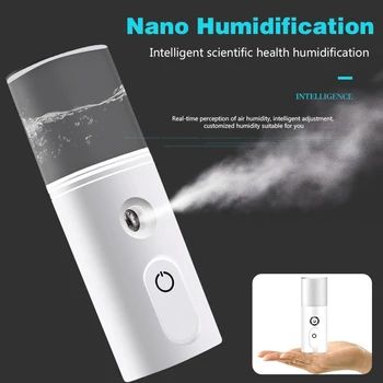 

Portable Mini USB Mist Maker Face Moisturizer Air Purifier Humidifier Nebulizer Sterilization Disinfect Facial Tool Cold Mist