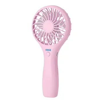 

Without 18650 Battery Desktop USB Fan Cooling Handheld Fan 3 Speed Cooler Fan With LED Light for Car Home Office Outdoor
