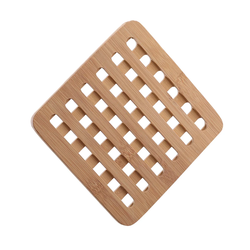 Bamboo Pot Rack Coaster Insulation Bowl Pad Steam rack Kitchen Accessories Heat Resistant Mats Pad Removable Pot Holder