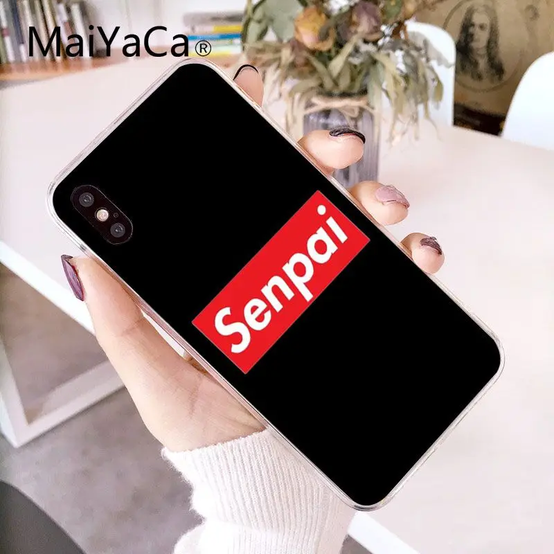 MaiYaCa Sugoi Senpai аниме waifu Топ детальный популярный чехол для телефона iPhone 8 7 6 6S Plus X XS max 10 5 5S SE XR Coque Shell
