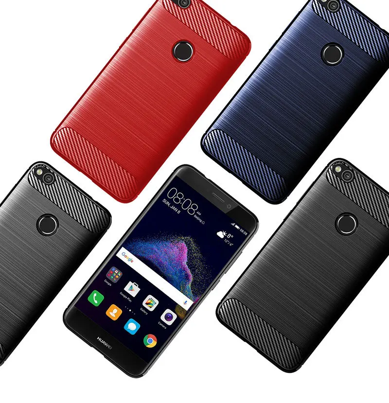 Для huawei Nova Lite чехол из мягкого углеродного волокна чехол для телефона для Nova Lite 5,2 дюймов противоударный полный защитный силиконовый бампер