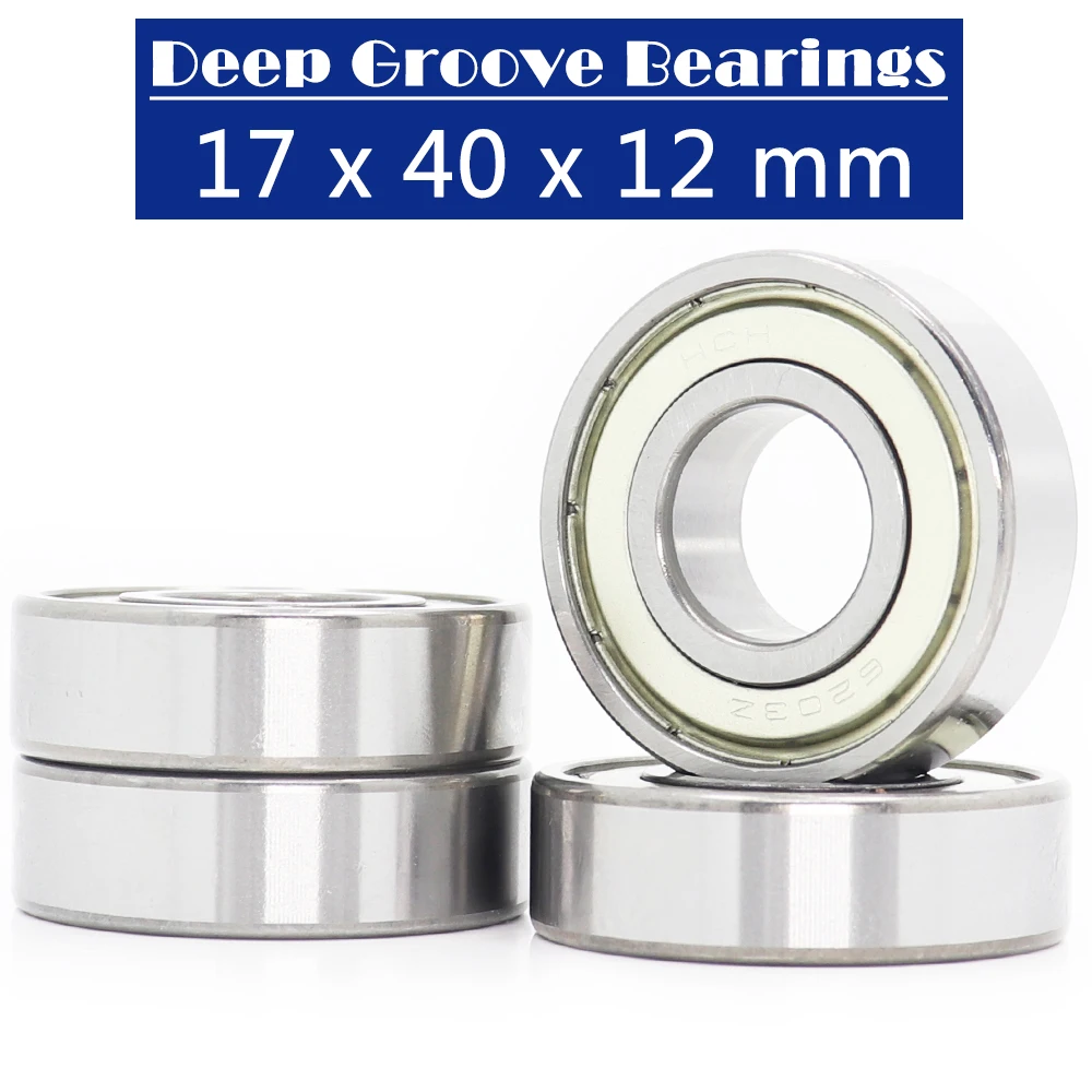 

6203ZZ Bearing 17*40*12 mm ( 4 PCS ) For Machinery Saws Deep Groove 6203 Z ZZ Ball Bearings 6203Z