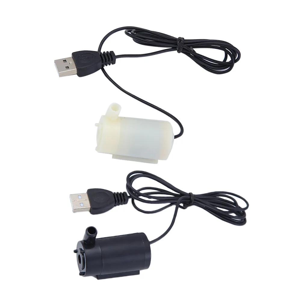 USB кабель постоянного тока немой маленький водяной насос мини погружной насос 5V 2-3L/мин амфибия DC Моторный насос водяной насос аквариумы
