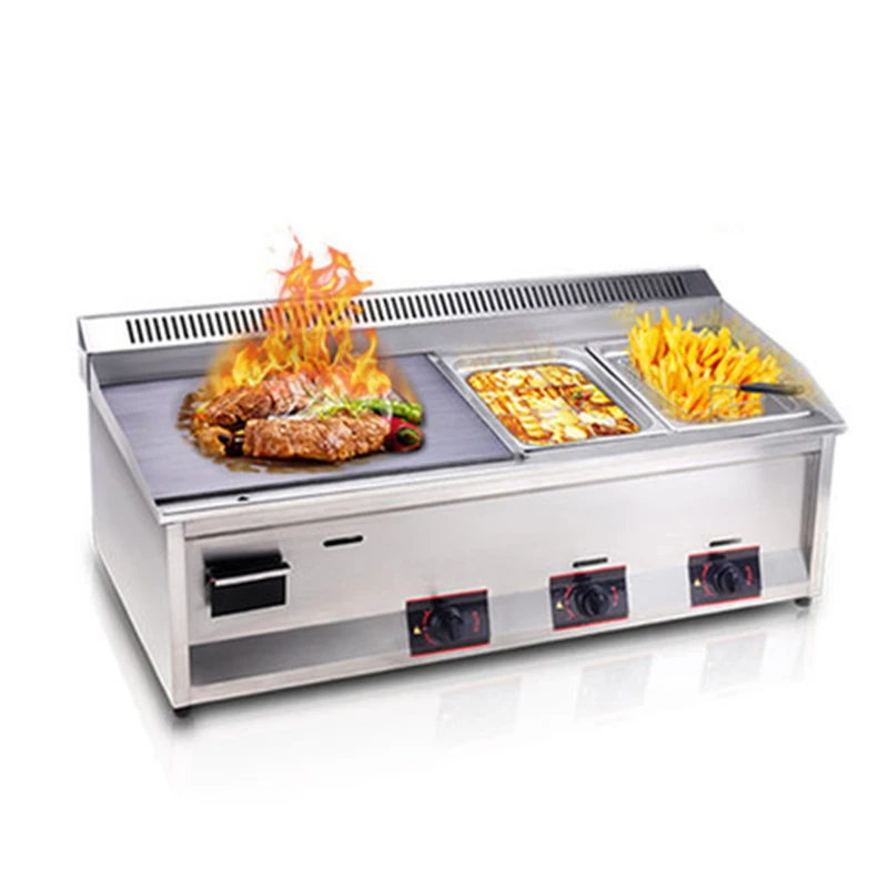

Commercial Gas Griddle Coal Gas/Liquefied Gas Teppanyaki Equipment Commercial Multifunctional Frying Machine