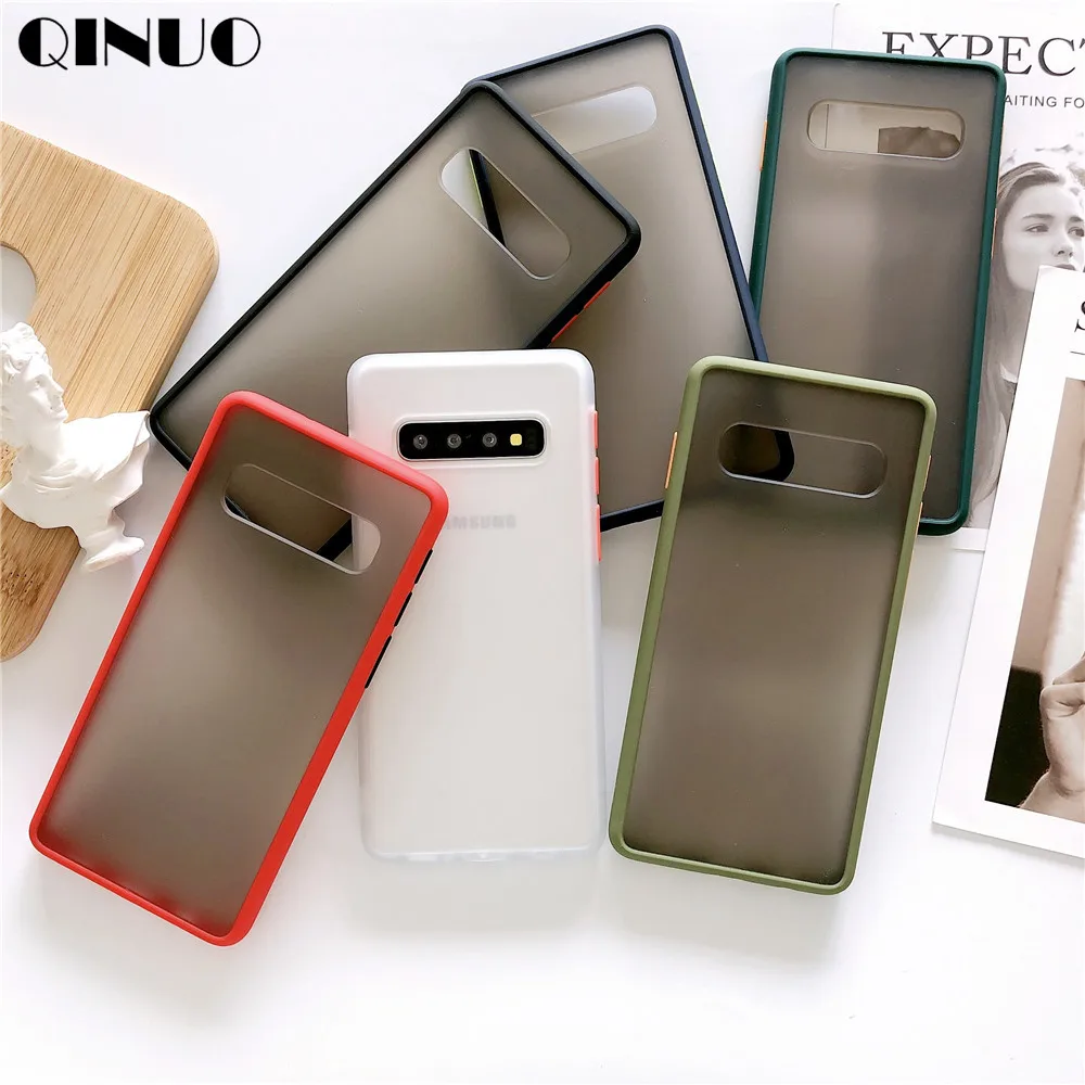 Hybrid Transparent Matte Case For Samsumg A51 A71 S20 S20Plus S20Ultra A10 A20 A30 A40 A50 A60 A70S Shockproof A40S Back Cover | Мобильные