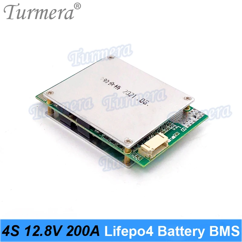 Turmera 4S 12.8V 200A 밸런스 Lifepo4 배터리 BMS 밸런스 보호 보드 3.2V 100Ah 200Ah 280Ah 310Ah Lifepo4 배터리 사용