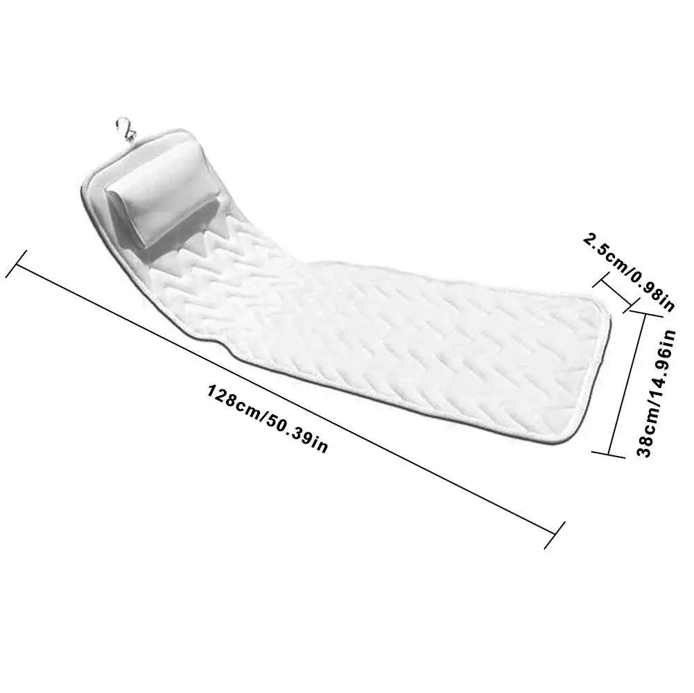 Подушка для ванны-очень большой нескользящий коврик для спа-ванной матрас с 3D сетчатыми слоями-Отличная поддержка спины для взрослых