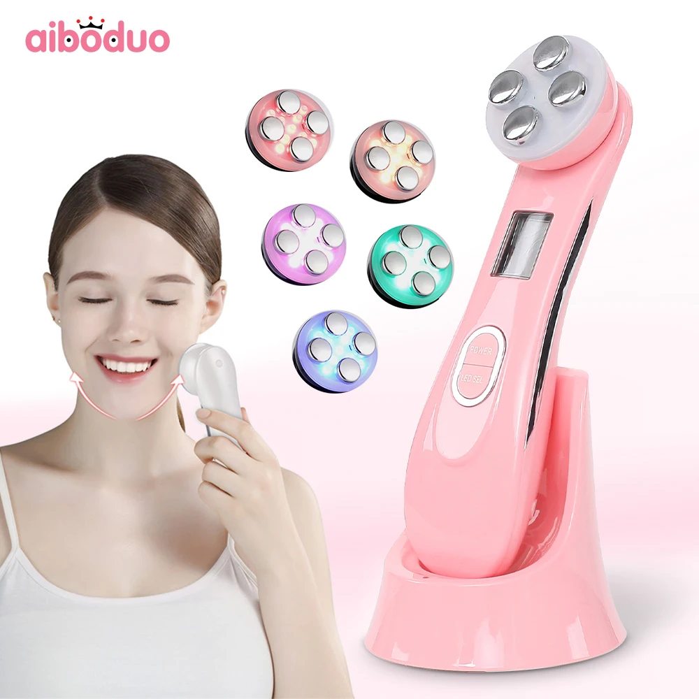 Уход за кожей лица RF & мезотерапия ЭМС Электропорация Радио Частота светодиодный