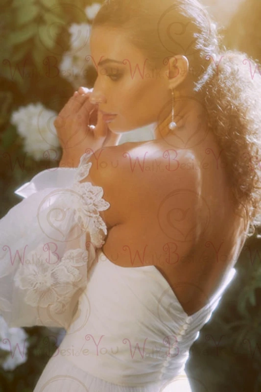 Maniche in Organza coprispalle da sposa Applique in pizzo Bolero