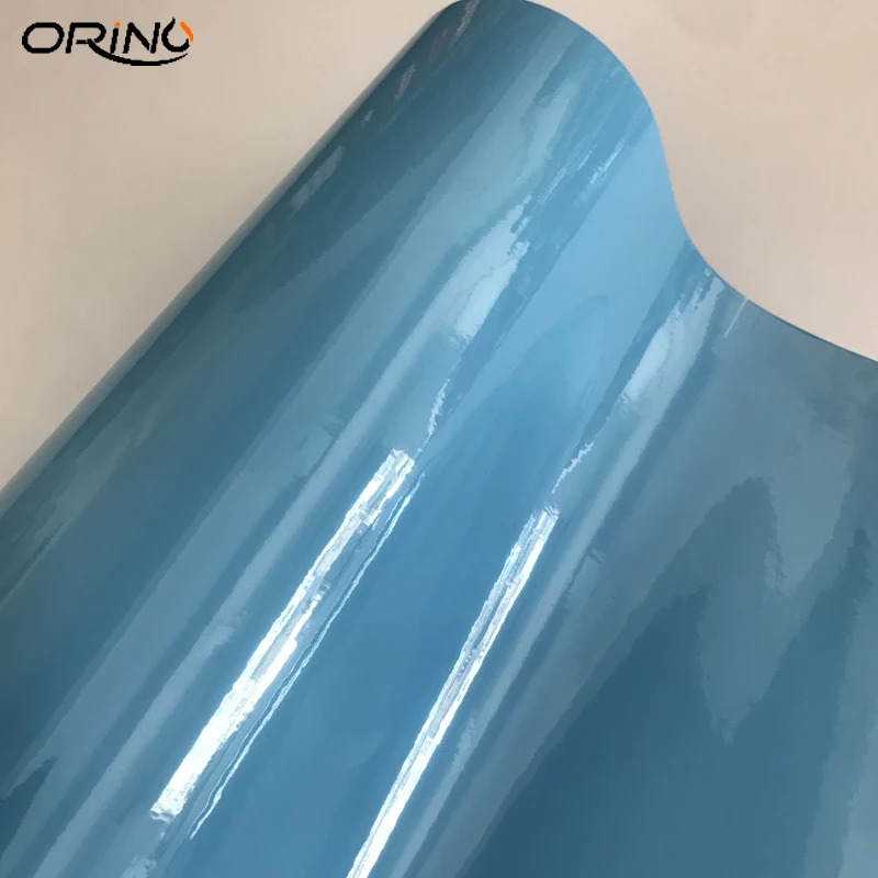 Light Blue Gloss Vinyl Wrap Sticker-1