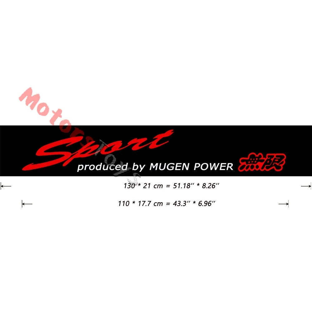 Для JDM Sport Mugen power HF солнцезащитный козырек виниловая наклейка на автомобиль наклейка