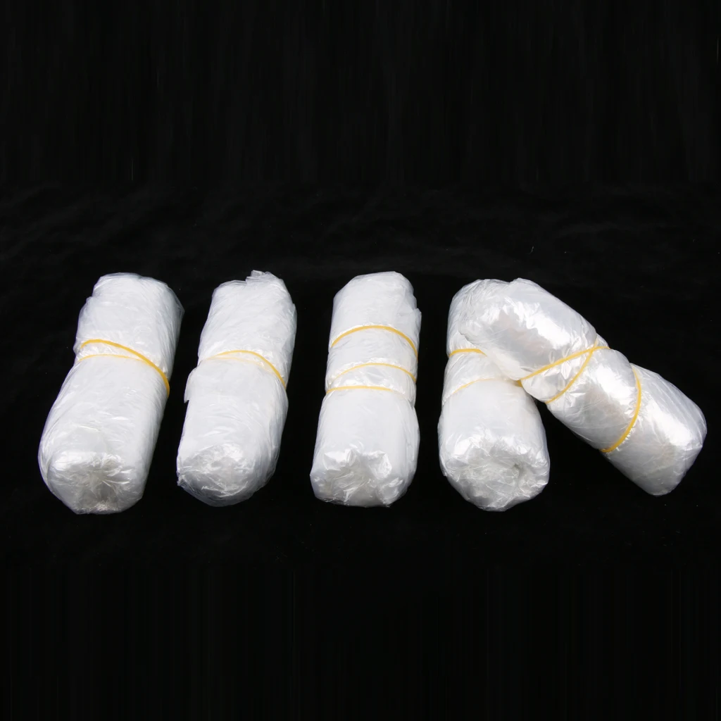 50 Pieces Disposable Shower Caps - Clear Waterproof Plastic Hair Caps for Women Hair Spa Salon Hotel Travel