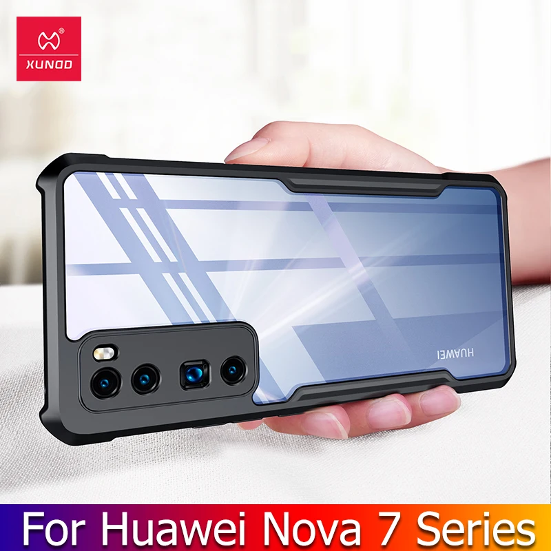 Чехол Xundd для Huawei Nova 7 Pro 7SE прозрачный чехол мягкая задняя защитная оболочка