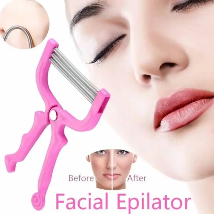 

1 pcs Facial Hair Remover Tool Face Beauty 3 Spring Threading Removal Epilator Face Clean tools Epilator Shaving Razor