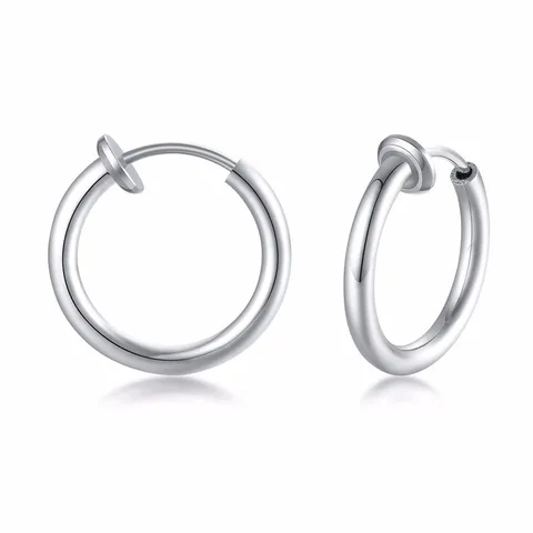 MEN EARRING HUGGIE EAR CARTILAGE STAINLESS STEEL LIP RING SEPTUM FOR MEN ROOK PIERCING EARRINGS JEWELRY