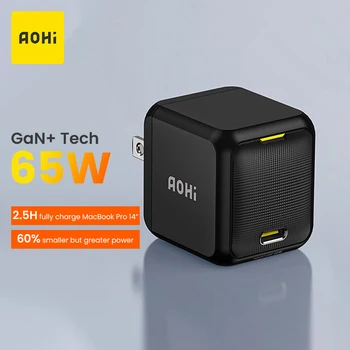 AOHI Magcube 65W GaN+ Charger USB C Charger Type C Fast Charging Quick Charge 4.0 3.0 PD Charger for iPhone 13 12 Samsung Laptop 1
