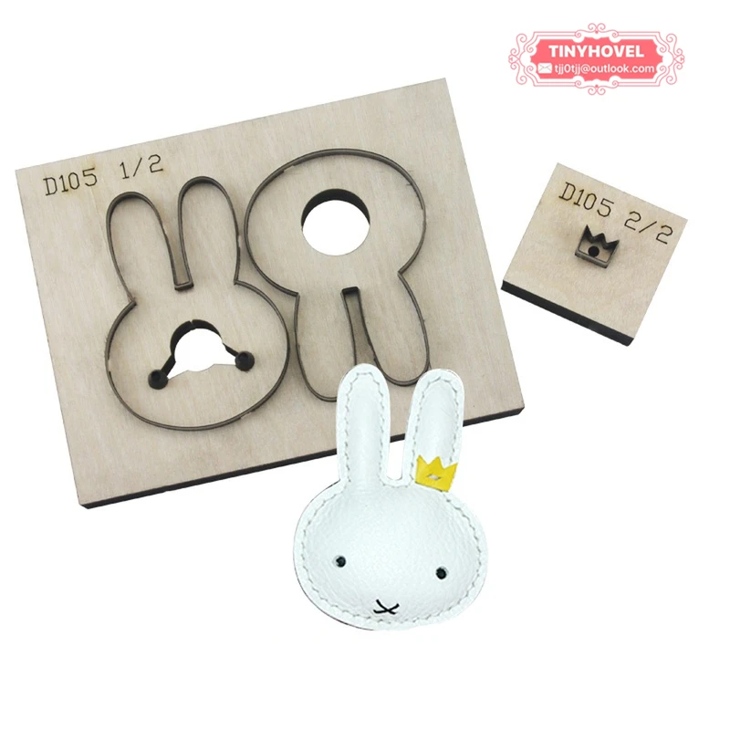 

Leather Cutting Mold for Leather Craft, Rabbit Charm, Key Chain Die Cut, Hand Cutting Machine,Big Shot Machine BM185