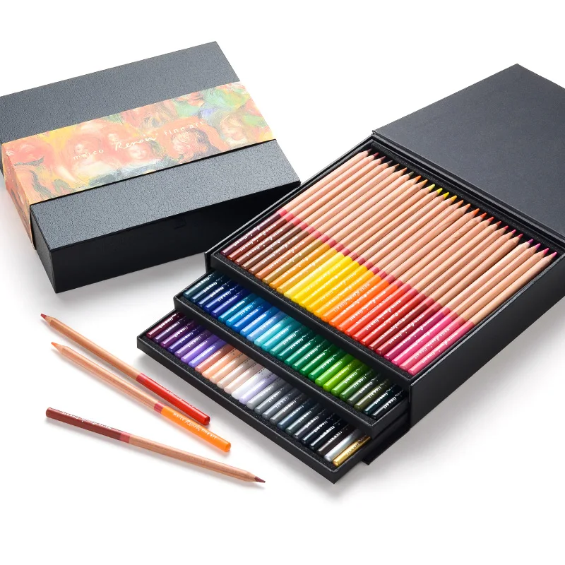 3100-78 Gift Box Марко Ренуар 3100 3120 12/24/36/48/72/78/100/108/120 жестяная коробка/Подарочная коробка Ограниченная серия масла/водорастворимый Набор цветных карандашей - Цвет: 3100-78 Gift Box