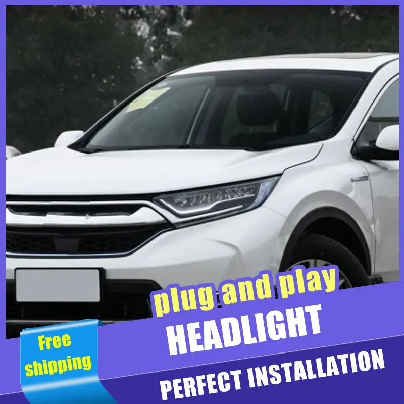 2 шт. автомобильный стиль светодиодный фары для Honda CRV- для CRV головной лампы светодиодный DRL Объектив двойной луч H7 HID Xenon Биксеноновые линзы