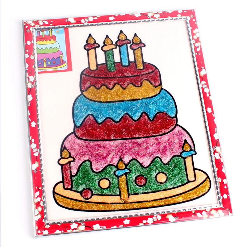 Colored Drawing Glitter Powder Adhesive DIY Paper Flower Crafts Child Paint Pigment Art Super Liquid Glue Pen Student Stationery