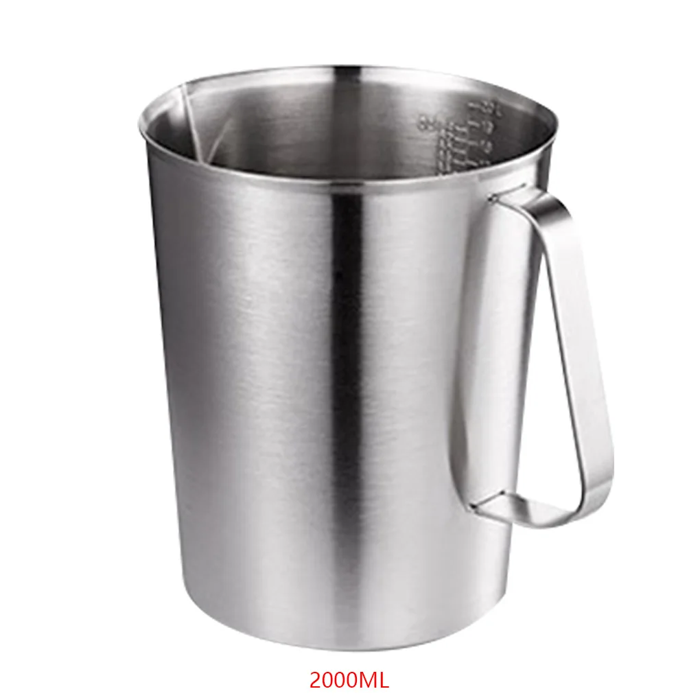 304 Thick Stainless Steel Measuring Cup Scale Milk Tea Mug Kitchen Baking Measurement Tools