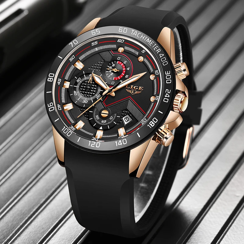 

2019 LIGE New Mens Watches Top Brand Luxury Sport Watch Waterproof Quartz Clock Male Army Military Wrist Watch Relogio Masculino