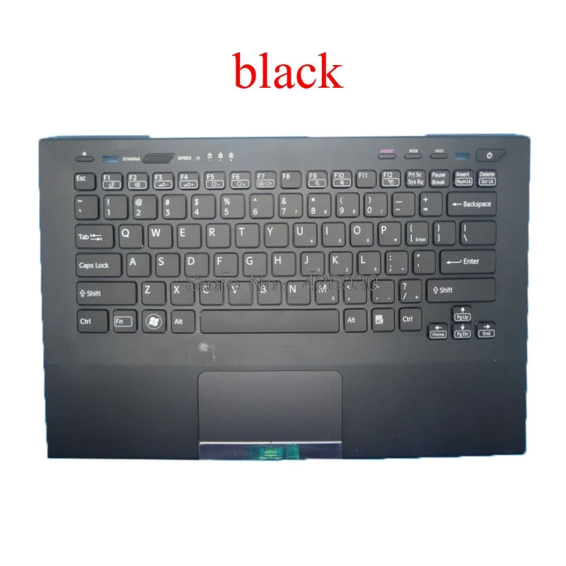 Подставка для ноутбука английская американская клавиатура для SONY для VAIO VPC-SA серии VPCSA с подсветкой и тачпадом черный серебристый золотой серый розовый фиолетовый