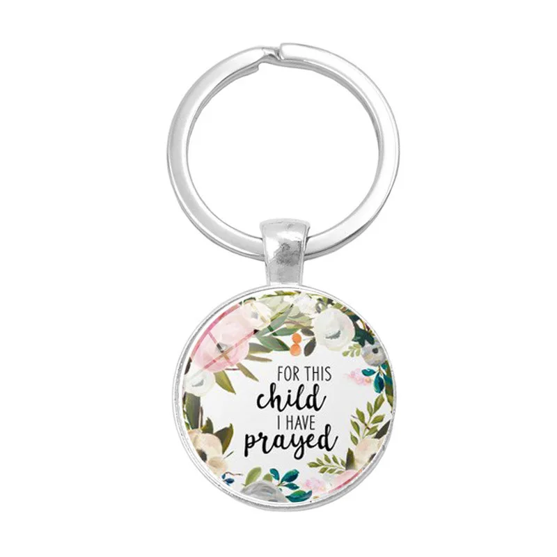 

The Bible Scriptures Time Stone Keychain Small Pendant DIY Creative Gift Europe And America Hot Sales Accessories