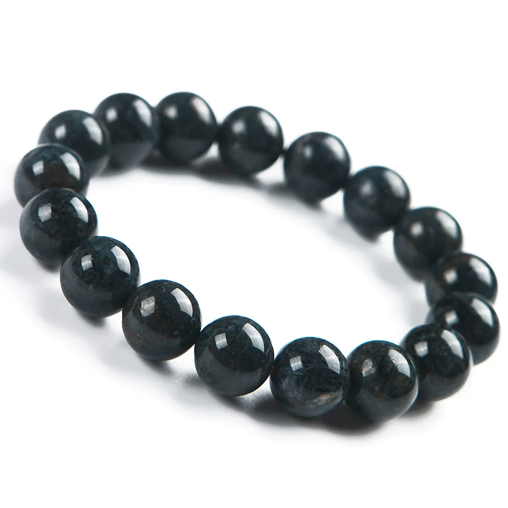 Браслет из натурального пьестерсита синий драгоценный камень подарок на любовь