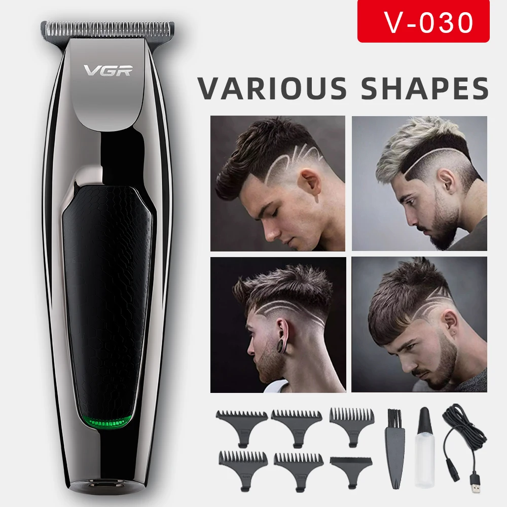 Профессиональный триммер для стрижки волос USB Перезаряжаемый электрический триммер для стрижки волос мужские беспроводные ножницы для парикмахеров