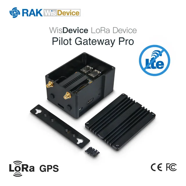 RAK7243 пилот шлюз Raspberry Pi3 конвертер плата LoRaWan шлюз модуль SX1301 gps Lora антенна с полным корпусом Q199 - Цвет: AS923