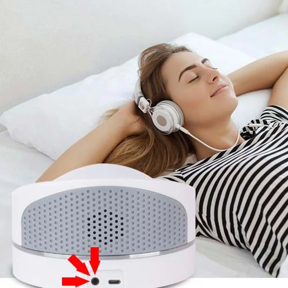 

Relaxation Office White Noise Travel Nightlight Music Soothing ABS Baby Recording Helper Sleep Sound Machine Timing