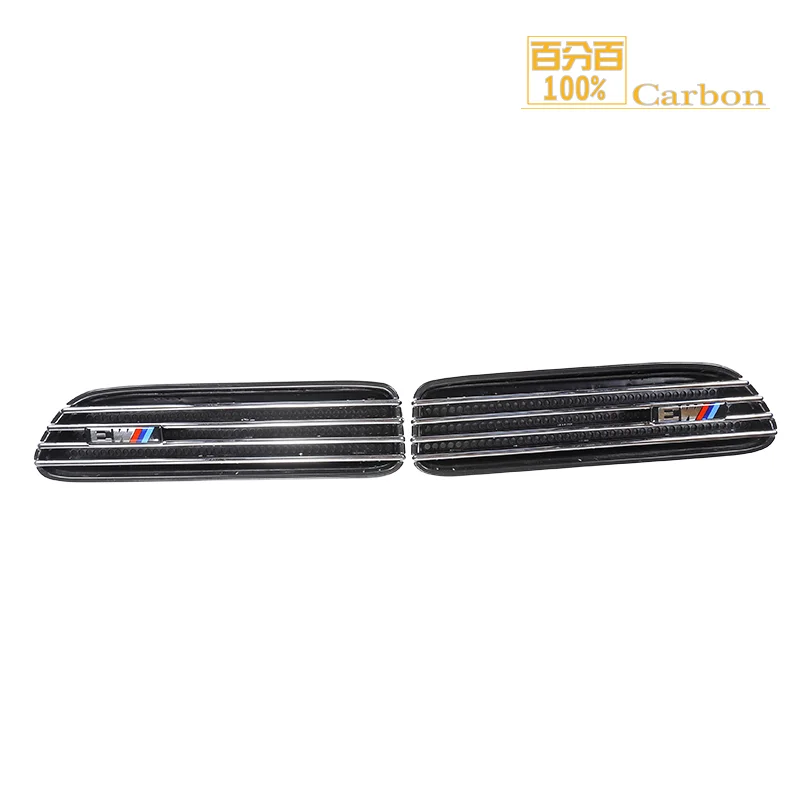 

ABS Chrome Black Side Vent Grille Cover For E90 E46 M3 Fender Decoration Trim 2005-2012