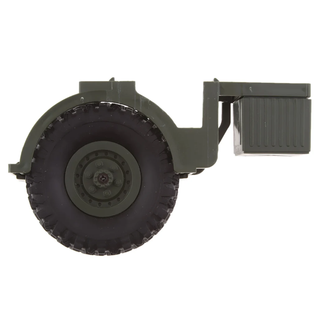 DIY Car Body Parts For WPL B36 B-36 B36K B36KIT 1:16 RC Military Truck Spare Tyre w/ Oil Tank