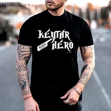 

Mens Funny KEYTAR HERO Keyboard Piano Pianist Electric Instrument Music T-Shirt
