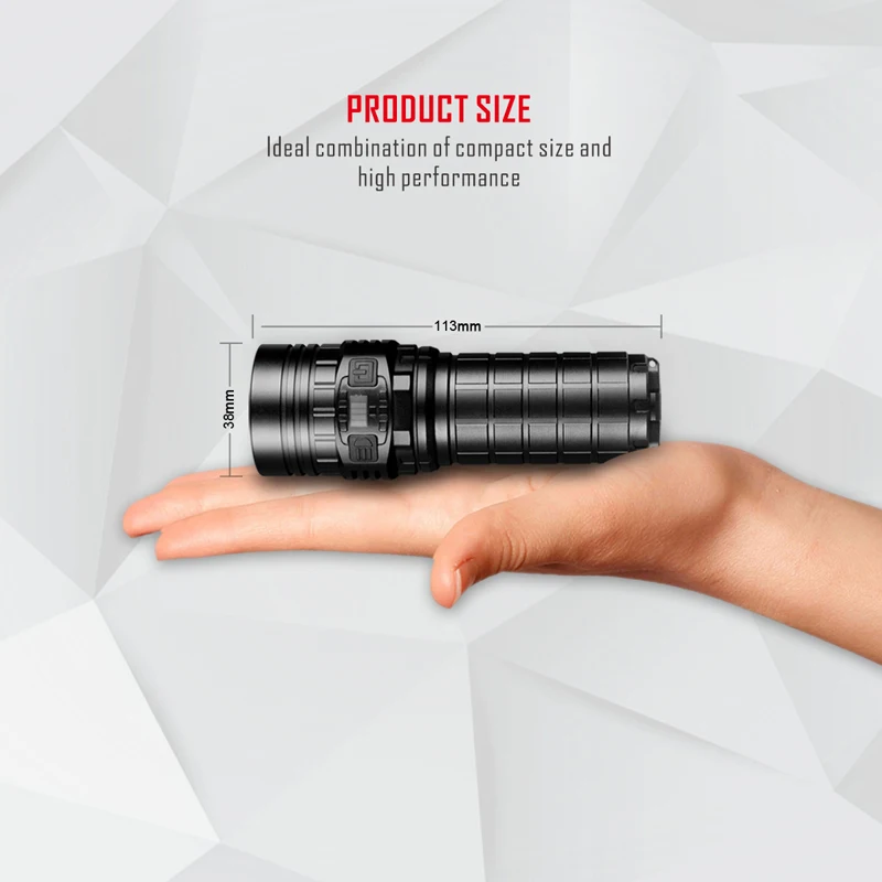 IMALENT DN70 задний фонарь XHP70 3800LM 6 режимов 325 метров многоуровневый USB Перезаряжаемый светодиодный фонарь IPX-8 водонепроницаемый фонарь