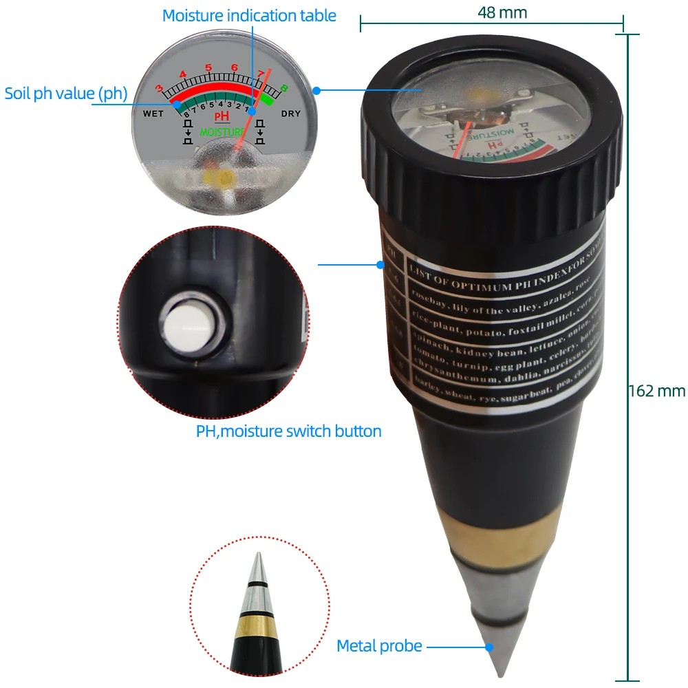 Handheld Hygrometer for Garden Planting