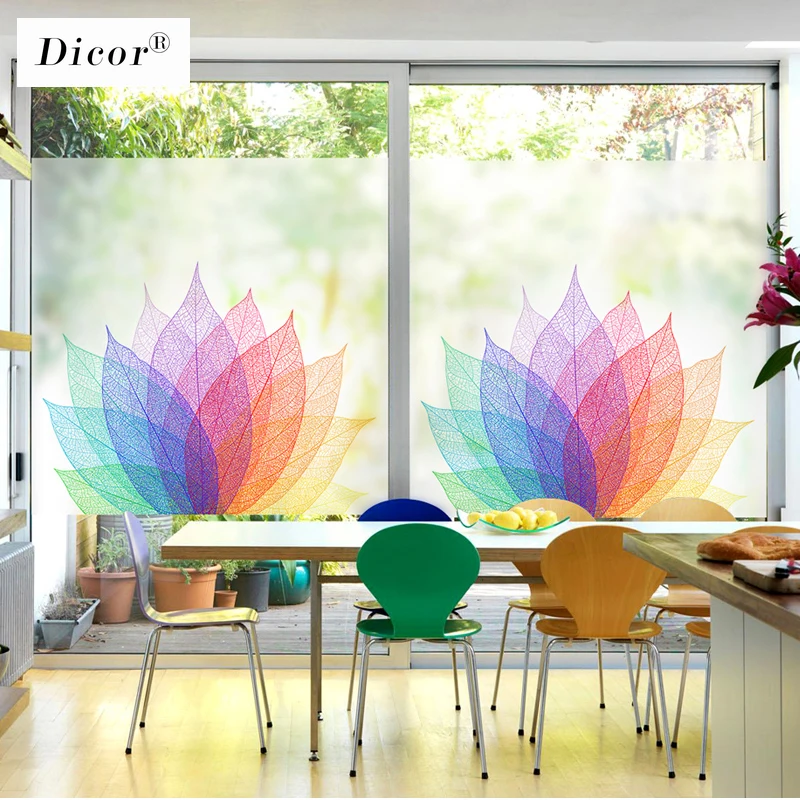Free Custom Stained Static Cling Window Film Frosted Opaque Privacy Gl Sticker Home Decor Digital Print Blt110 Fresh Elegant Aliexpress Static Cling Window Film Frosted Opaque