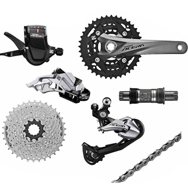 SHIMANO M3000 сменный комплект для горного велосипеда 9 S/27 комплект для переключения скорости M390 комплект обновленная версия добавить MT200+ G3 тормоз - Цвет: M3000 Kit No MT200
