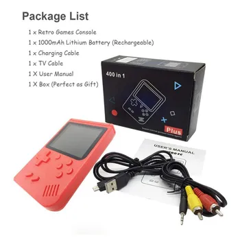 

3 inch Portable Handheld Game Players Handheld Retro for FC Game Console Built-in 400 Games 8 Bit for Child Nostalgic TV Output