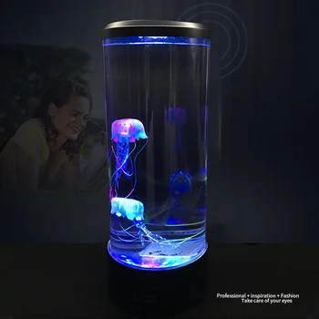 

LED Night Light Home Decoration Color Changing Childen Atmosphere Desktop Relaxing Hypnotic Jellyfish Mood USB Powered Aquarium
