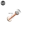 rose gold 4mm