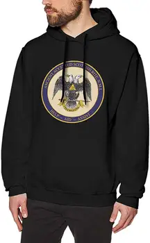 

Scottish Rite Mens Hooded Sweatshirt Theme Printed Fashion Hoodie Black Men Women Hoodie Sweatshirt