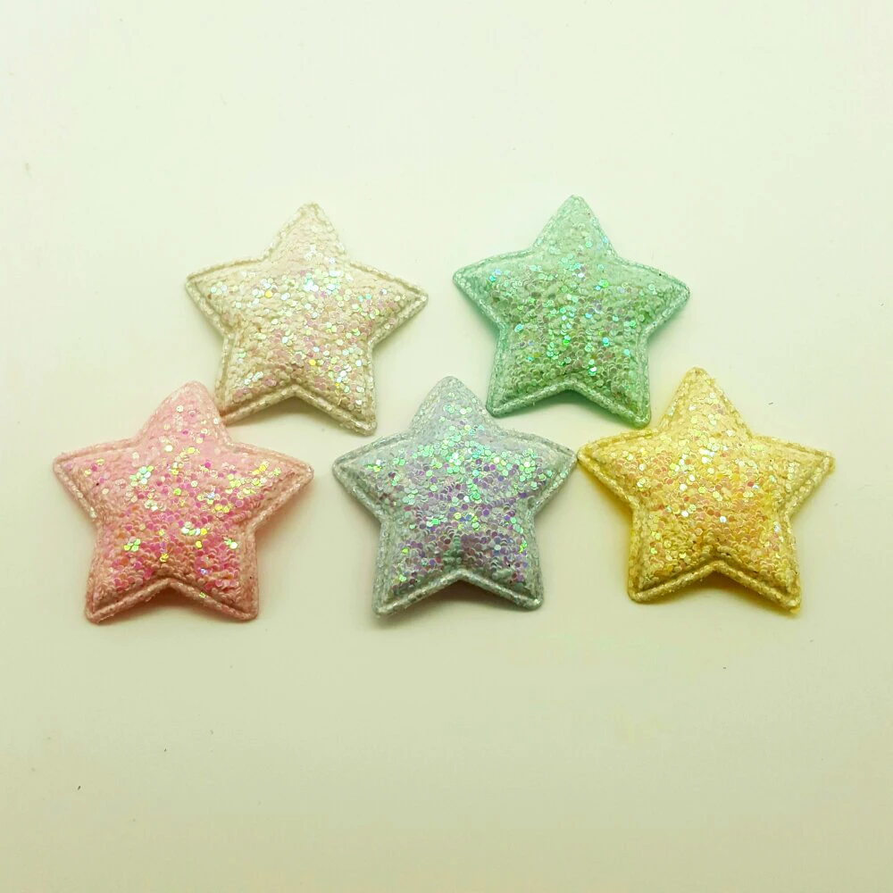 10 шт конфеты ремесло блестящие нашивки милые звезды бант для волос аксессуары стикер на заплатку для Костюмы Крафта заплатка DIY Набор для творчества