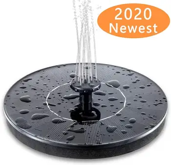 

Solar Bird Bath Fountain Pump,Upgrade 1.4W Solar Fountain with 4 Nozzle,Free Standing Floating Solar Powered Water Fountain Pump
