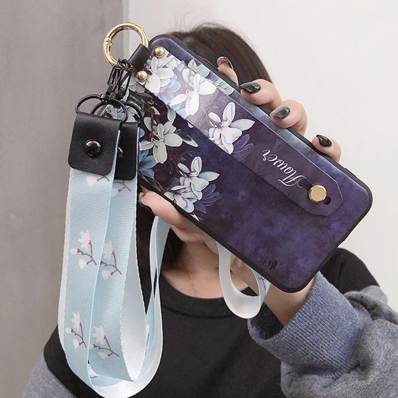 landihua Ремешок на запястье Чехол для huawei Honor 9 Lite 8X10 играть Коврики 20 Lite P30 P20 Pro Nova 4 3 3i 3E 4E Y7 Prime Y9 Зеркало Обложка - Цвет: landihua
