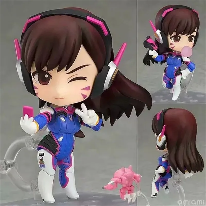 10 см игры Аниме фигурки D.Va Классическая Кожаная версия. Экшн-фигурка из ПВХ