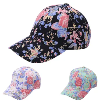 

Flower Cotton Baseball Cap Boys Girls Snapback Hip Hop Flat Hat Sports Multi-function Caps windshield Street Dance